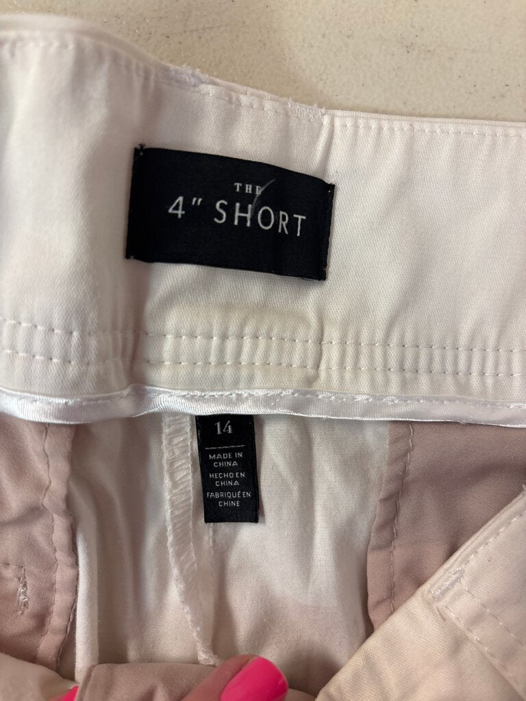 Women's 4" White Shorts