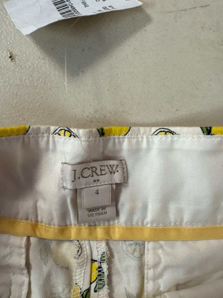 J. Crew Lemon Print Shorts