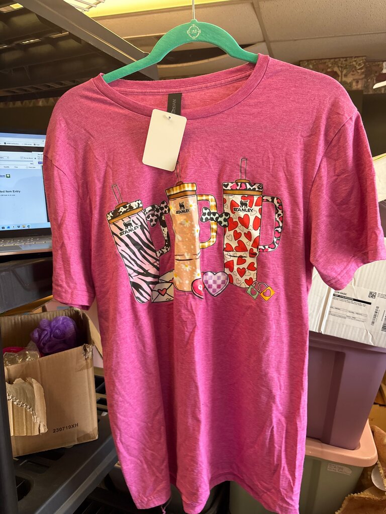 Gildan Softstyle Pink Graphic Tee