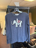 LOFT Women's Elephant Graphic Sweater