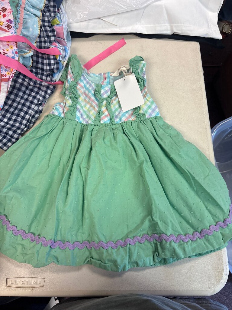 Matilda Jane Green Gingham Dress