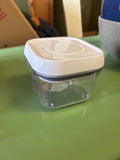 Glass Storage Container with White Lid