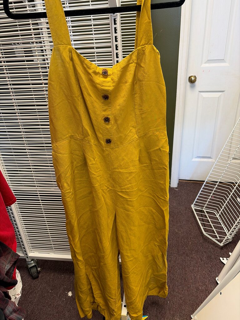 Ann Taylor Factory Yellow Jumpsuit