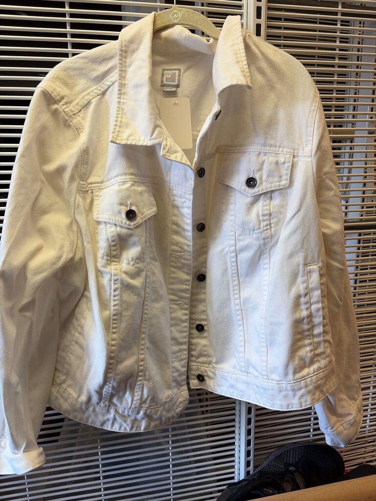 JCPenney White Denim Jacket