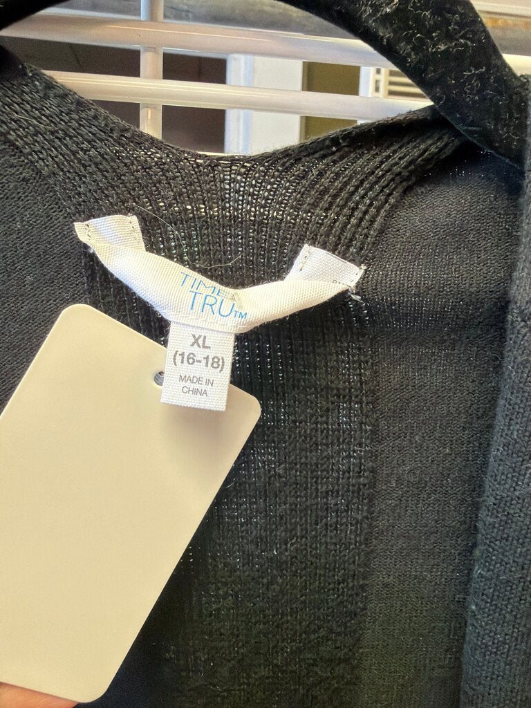 Time and Tru Women's Black Cardigan
