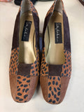Animal Print Suede Heels