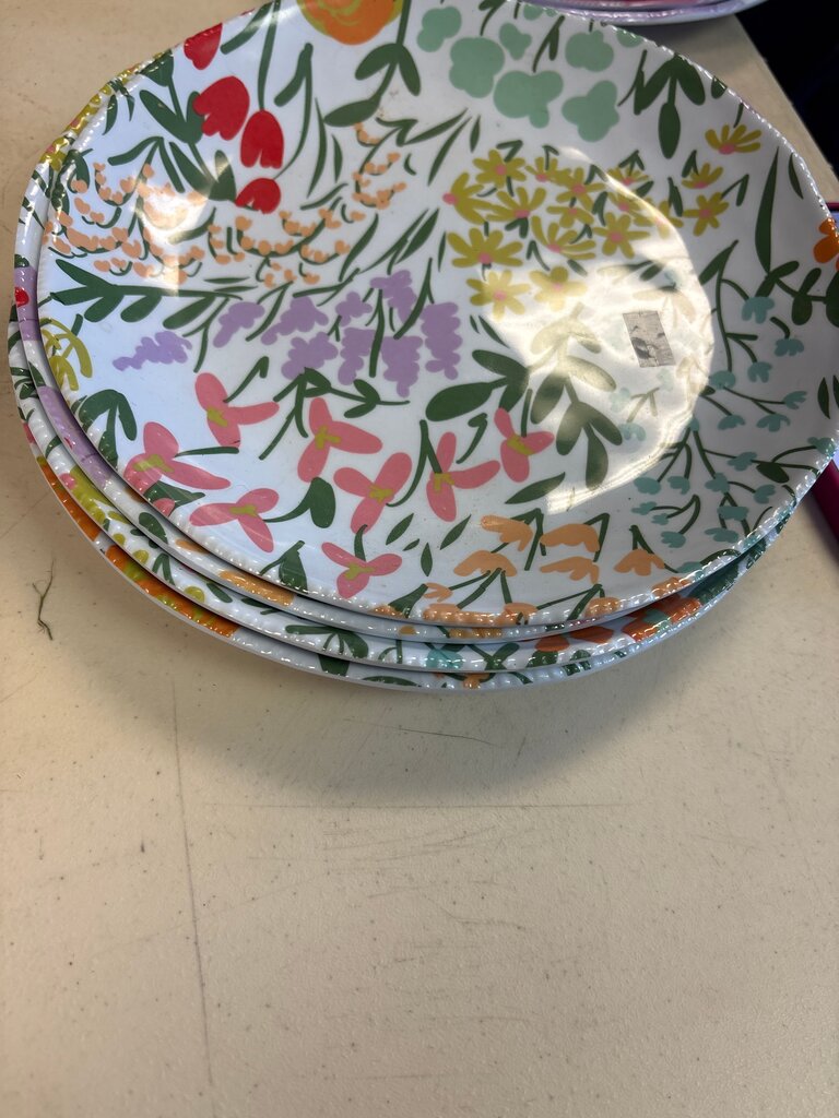 Colorful Floral Plates