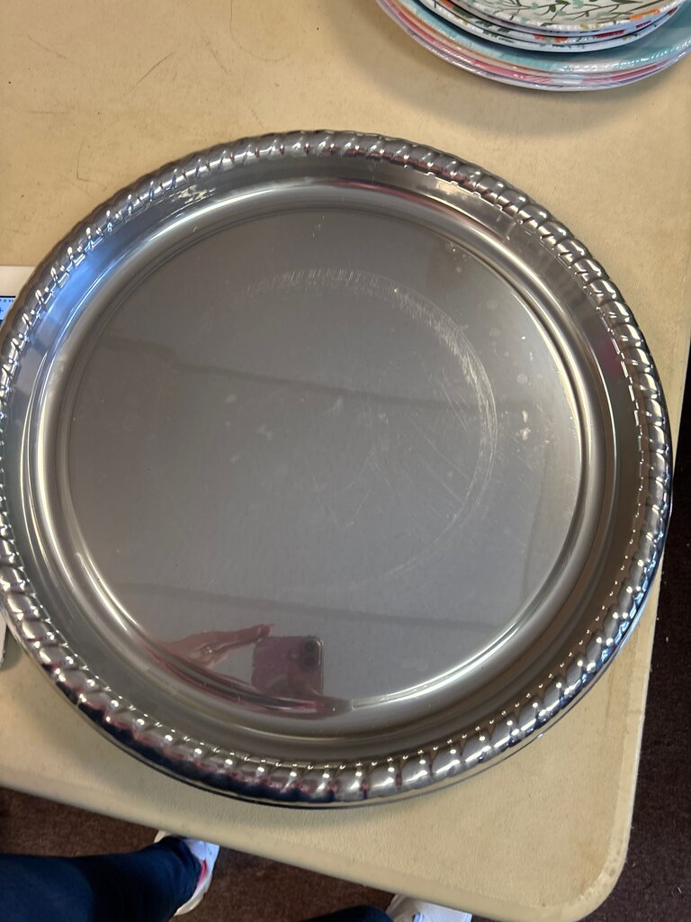 Elegant Silver Serving Tray