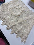 Cream Lace Overlay Skirt