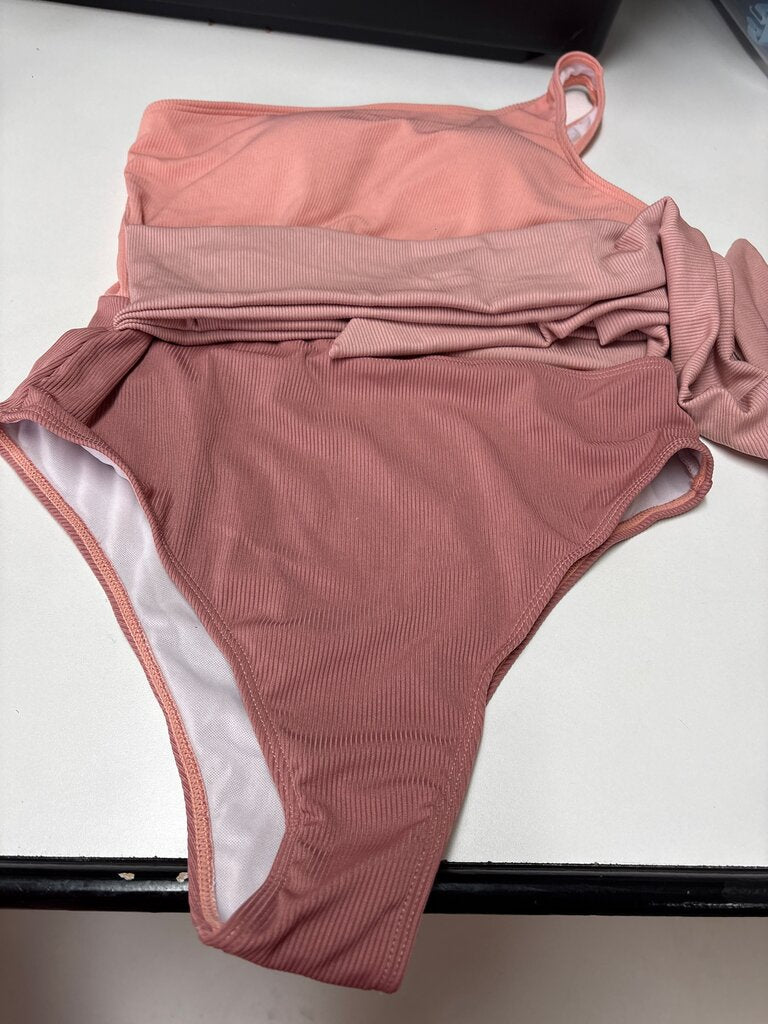 Sportlike Women's Ribbed Two-Piece Swimsuit