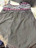 Black and Pink Patterned Swim Dress