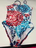 Colorful Floral Print Swimsuit