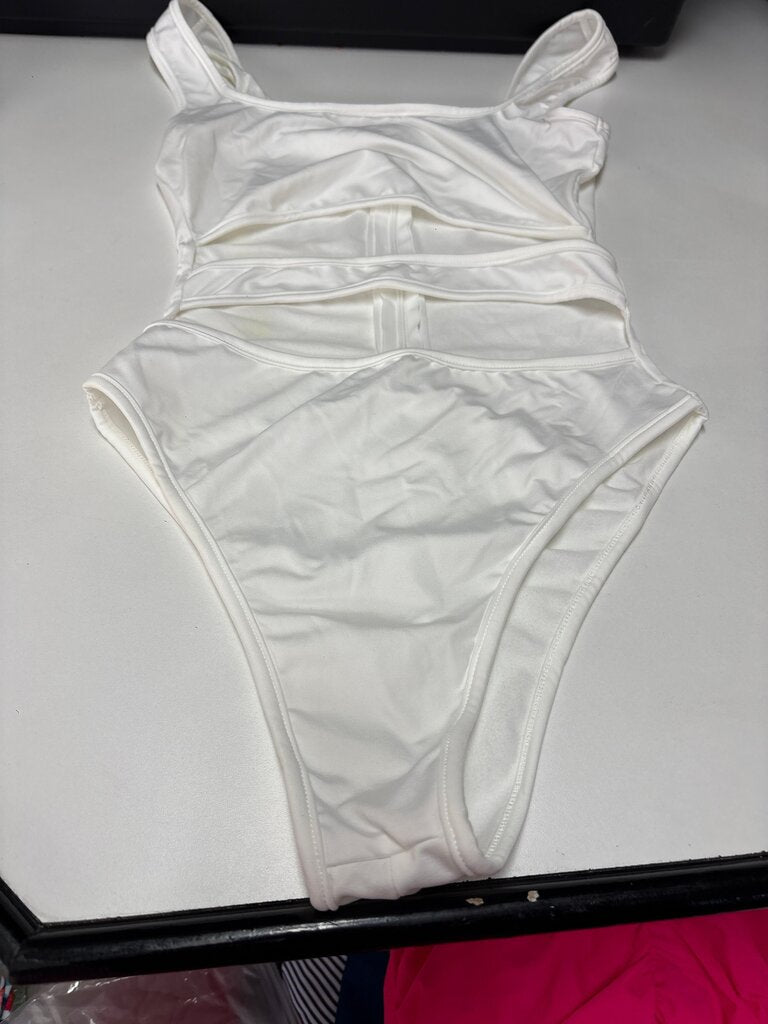 Women's White One-Piece Swimsuit