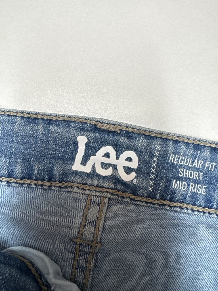 Lee Regular Fit Mid Rise Denim Shorts