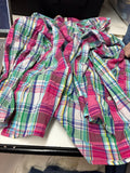 Colorful Plaid Button-Up Shirt
