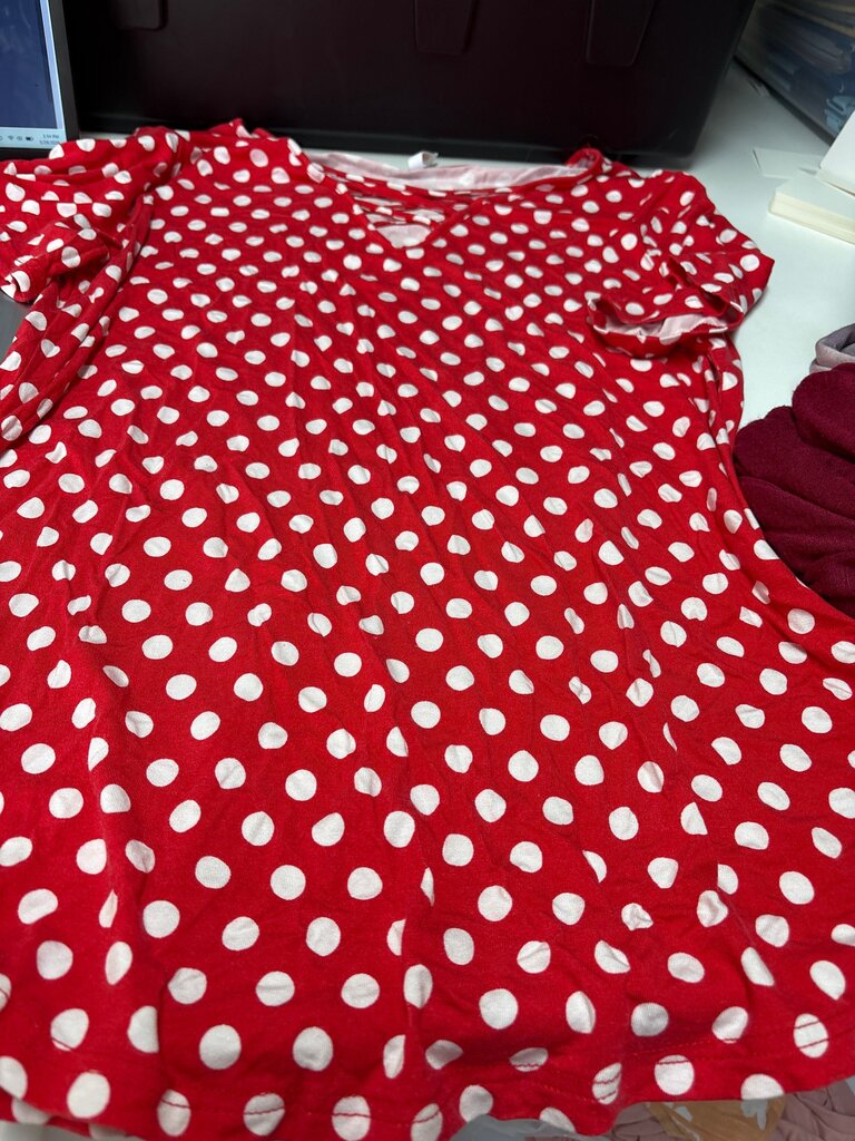 Red Polka Dot Top
