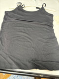Black Ribbed Tank Top