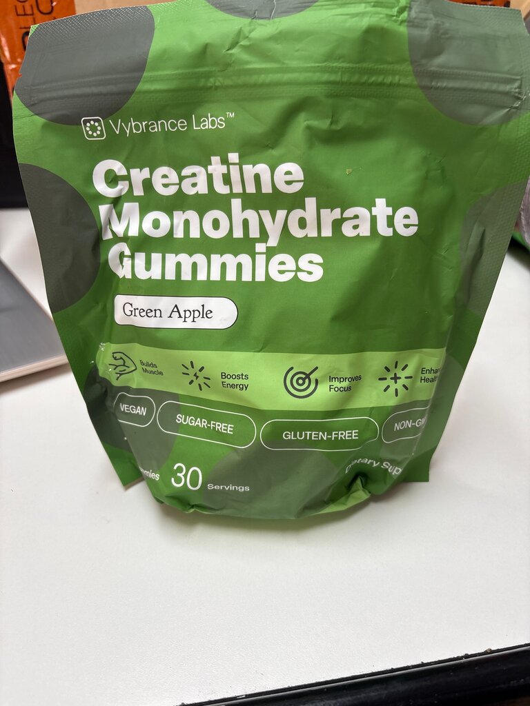 Vybrance Labs Creatine Monohydrate Gummies - Green Apple