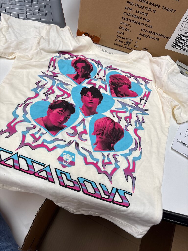 K-Pop T-Shirt with Graphic Design