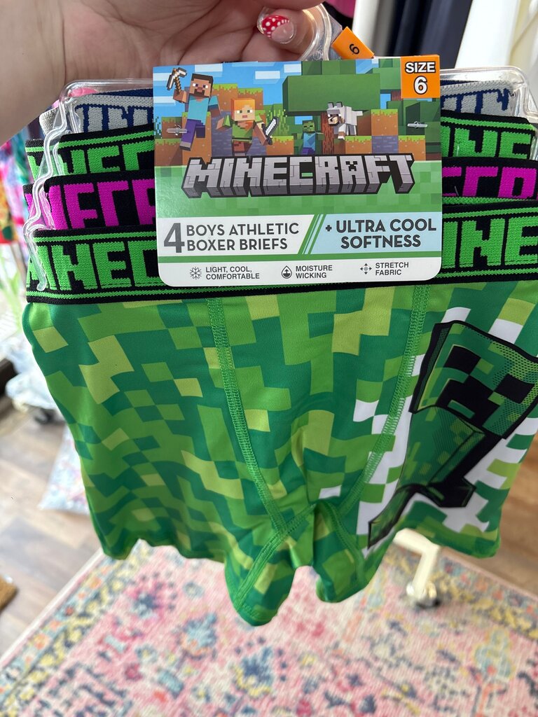 Minecraft Boys Athletic Boxer Briefs