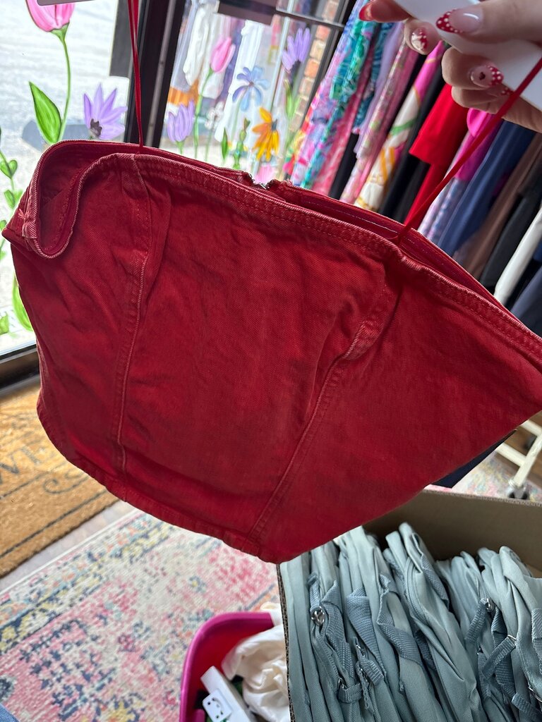Red Crop Top
