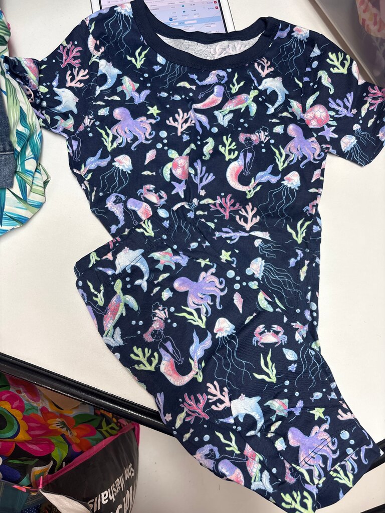 Member's Mark Organic Cotton Pajamas with Mermaid Print
