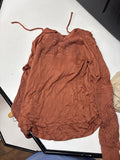 Rust Colored Long Sleeve Top