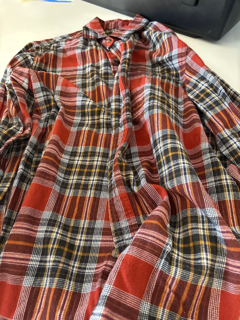 Blue Mountain Red and Multi-Color Plaid Shirt