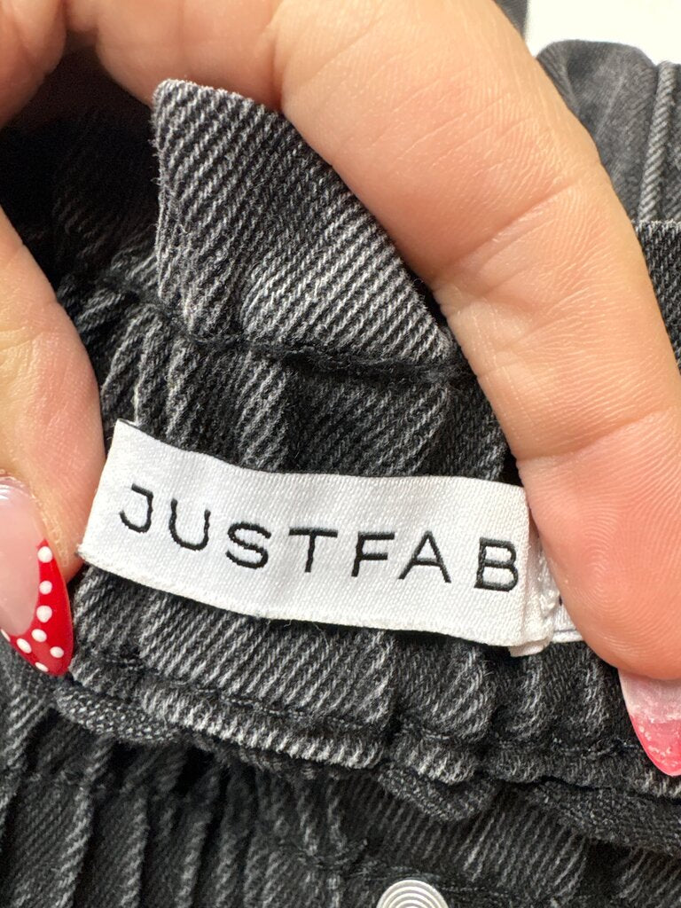 JustFab Women's Black Denim Pants