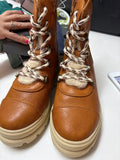 Brown Fur Lined Hiking Boots