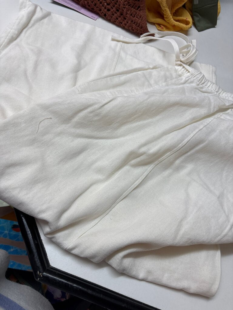 White Casual Pants