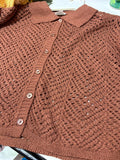 Knitted Button-Up Cardigan
