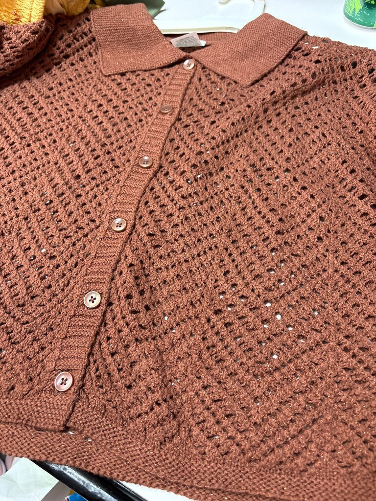 Knitted Button-Up Cardigan