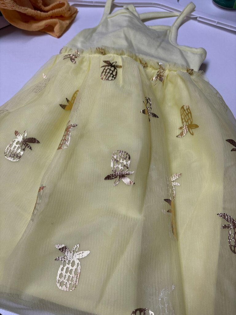 Girls Yellow Pineapple Dress