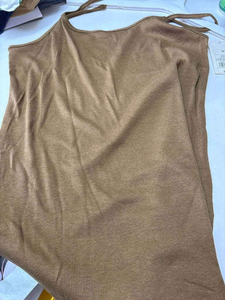 Brown Ribbed Camisole