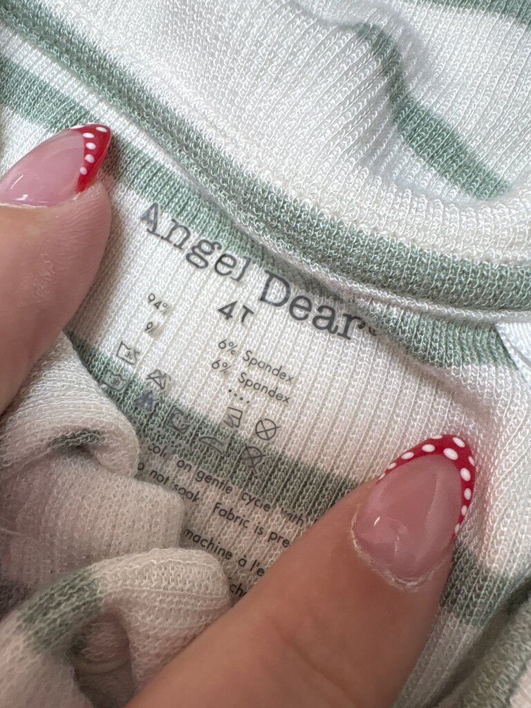 Angel Dear 4T Striped Polo Shirt and Pants Set