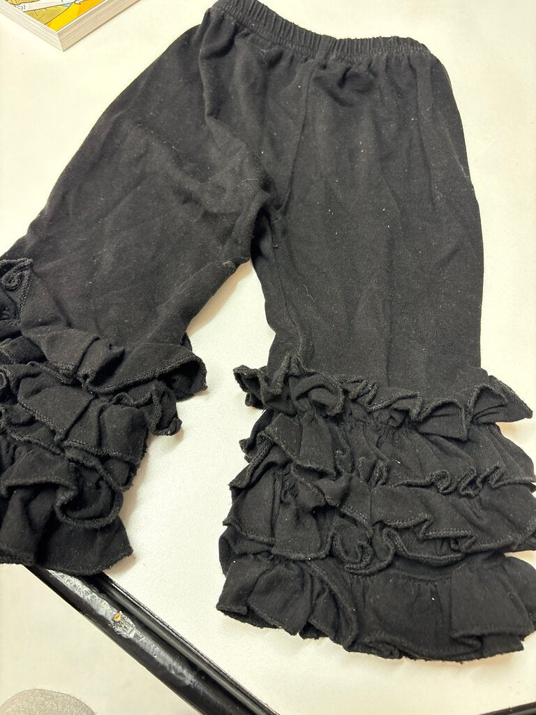 Black Ruffled Pants for Infants