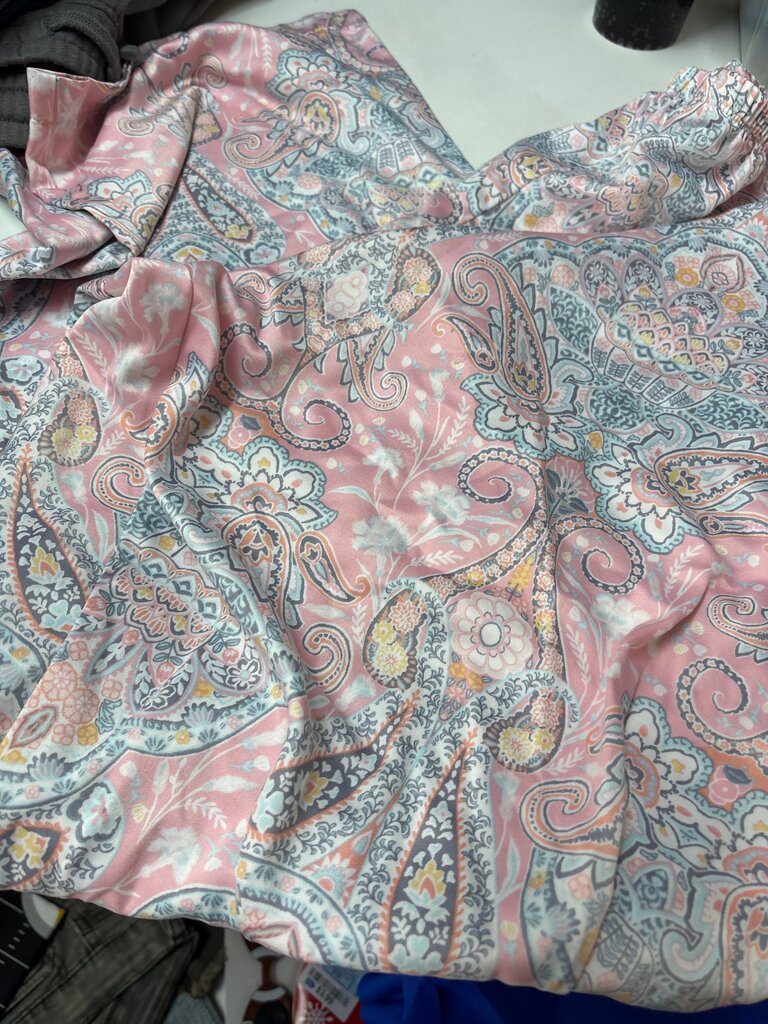 Pink Paisley Print pants