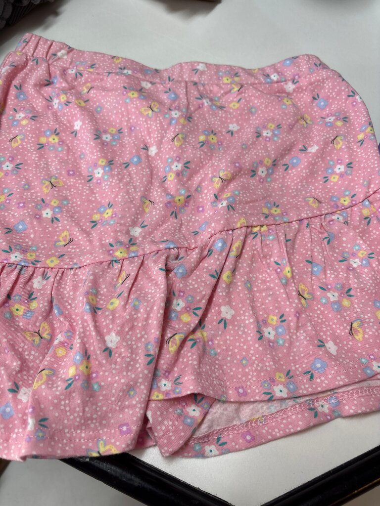 Floral Print Pink Skirt