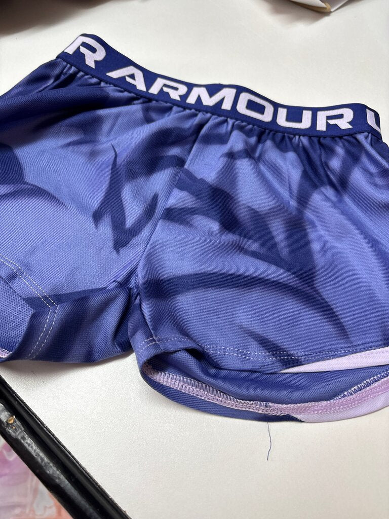 Under Armour Girls' Purple Training Shorts