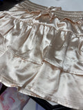Satin Ruffled Skirt