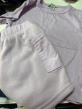 Lilac Short Sleeve Shirt and Shorts Set