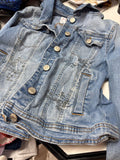 Girls Denim Jacket with Studded Design