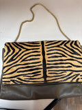 Tiger Print Clutch Bag