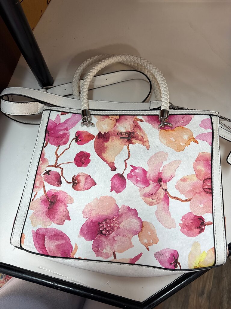 Guess Floral Print Handbag