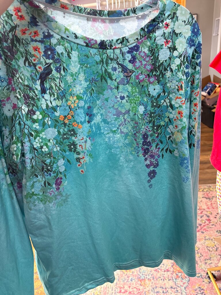 Floral Print Long Sleeve Top