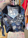 Paisley Print Long Sleeve Top