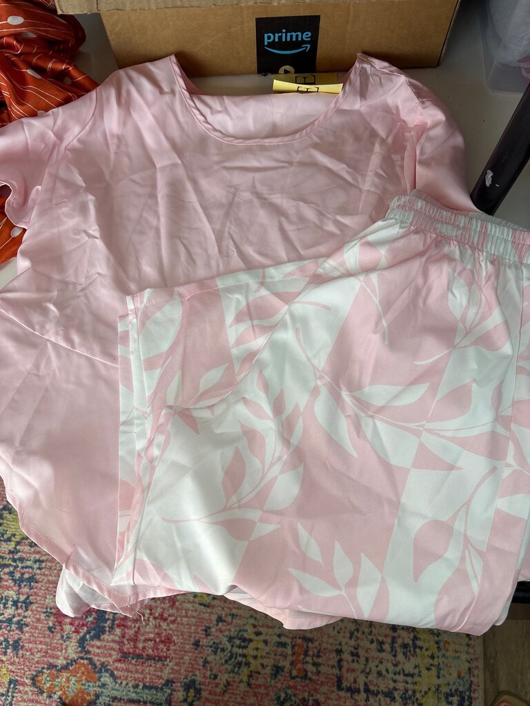 Pink Floral Lounge Set