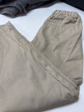Beige Elastic Waist Pants