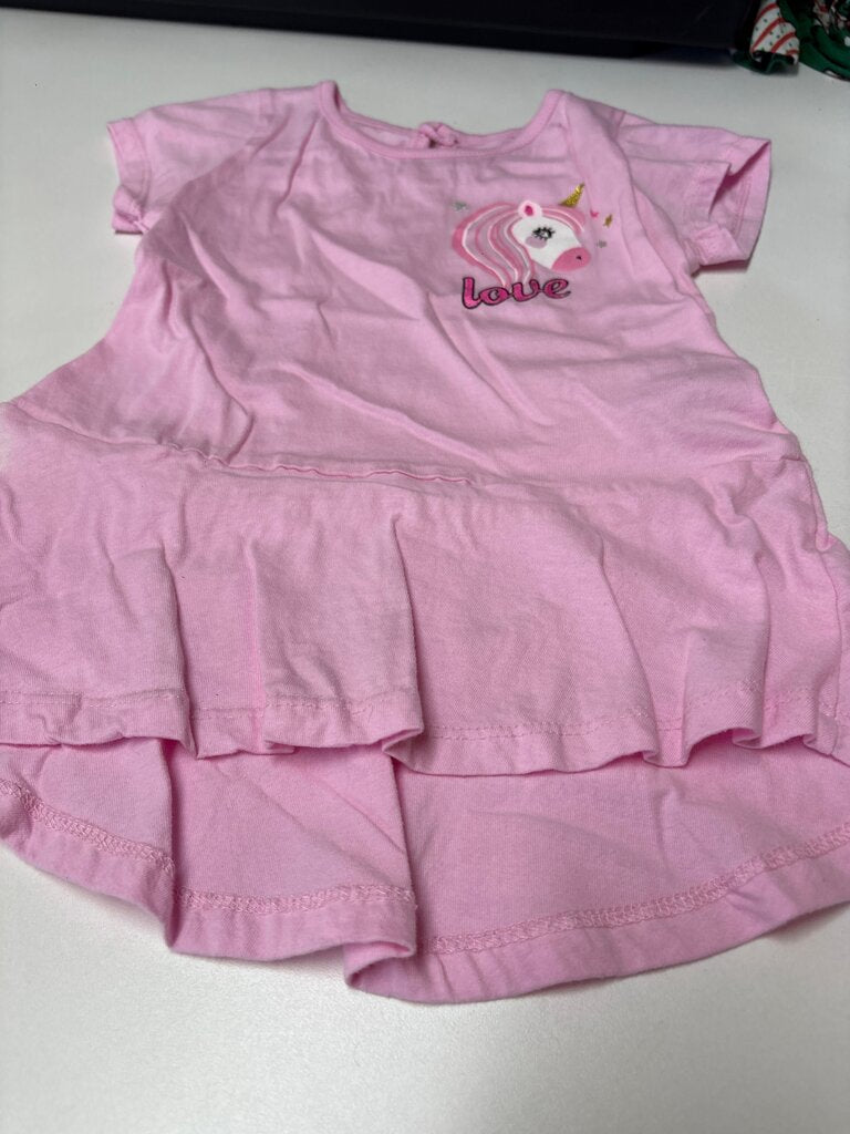 Pink Unicorn Love T-Shirt Dress